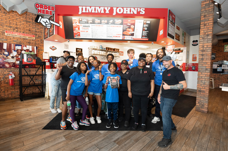 Central Ohio Club teens visited a local Jimmy John's restaurant to understand the franchise restaurant industry